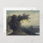 Albano-See und Burg Gandolfo, c.1783-85 Postkarte (Vorne/Hinten)