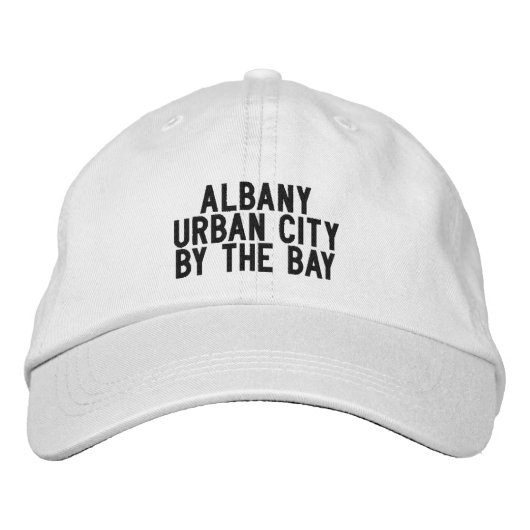 ALBANY California Hat Bestickte Baseballkappe (Vorderseite)