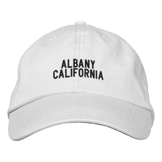 ALBANY California Hat Bestickte Baseballkappe (Vorderseite)