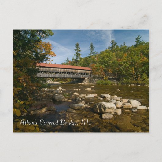 Albany Covered Bridge, NH Postcard Postkarte (Vorderseite)