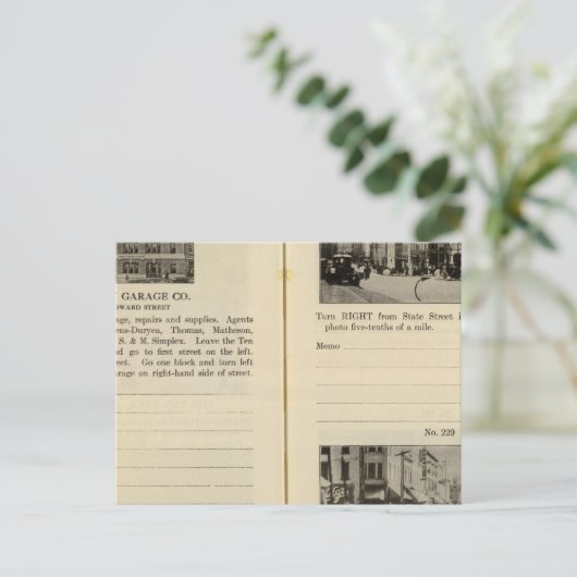 Albany Garage, Albany Postkarte (Stehend Vorderseite)