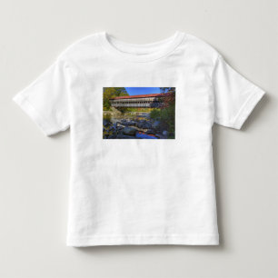 Albany gedeckte Brücke über Swift River, Weiß Kleinkind T-shirt