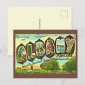 Albany Georgia Vintage-Ansichtskarte Postkarte (Vorne/Hinten)