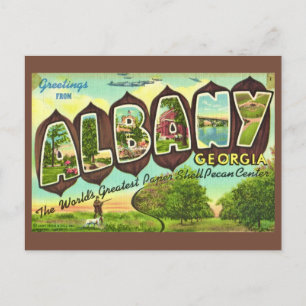 Albany Georgia Vintage-Ansichtskarte Postkarte