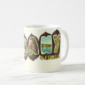 Albany Georgia Vintage Postcard Kaffeetasse (VorderseiteRechts)