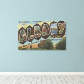 Albany, Georgien - Große Briefmarkenszenen Leinwanddruck (Insitu (Holzboden))