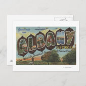Albany, Georgien - Große Briefmarkenszenen Postkarte (Vorne/Hinten)