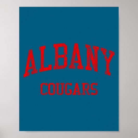 Albany High School Hs Ca Kunstwerk Poster (Vorne)