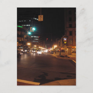 Albany in der Nacht: Perlstrasse Postkarte