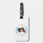 Albany New York Colonial Gepäckanhänger (Rückseite vertikal)