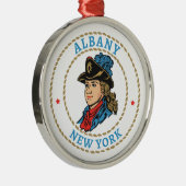 Albany New York Colonial Ornament Aus Metall (Rechts)