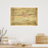 Albany New York Early Map 1758 Poster (Küche)