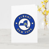 Albany New York Karte (Gelbe Blume)