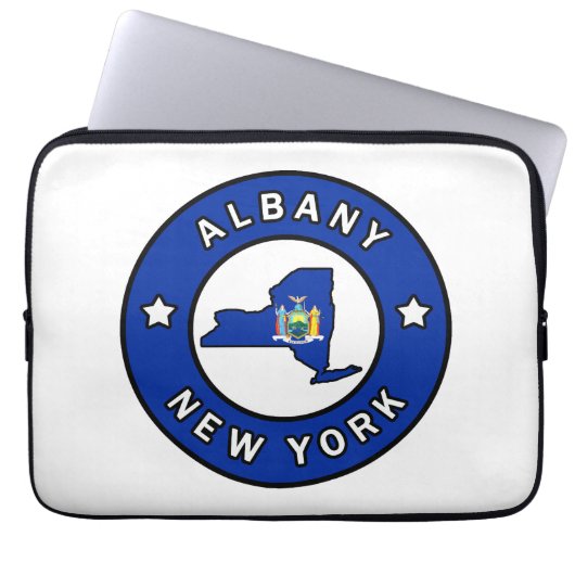 Albany New York Laptopschutzhülle (Vorderseite)