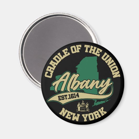 Albany, New York Magnet (Vorderseite/Rückseite)