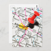 Albany, New York Postkarte (Vorne/Hinten)