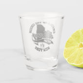 Albany, New York Schnapsglas (Rückseite)