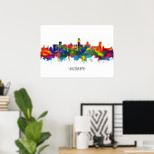 Albany New York Skyline Poster (Heimbüro)