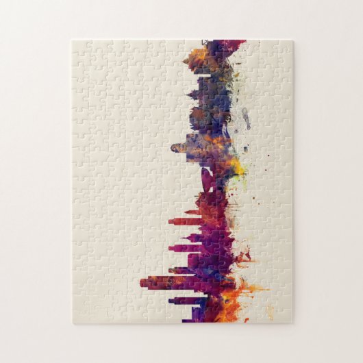 Albany New York Skyline Puzzle (Vertikal)