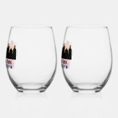 Albany NY City Skyline Beer Weinglas Ohne Stiel (Links)