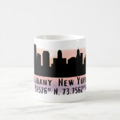 Albany NY City Skyline Kaffeetasse (Mittel)