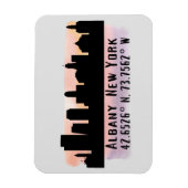 Albany NY City Skyline Magnet (Vertikal)