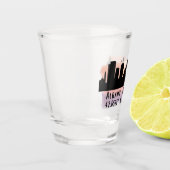 Albany NY City Skyline Schnapsglas (Links)