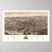Albany, NY Panoramic Map - 1879 Poster (Vorne)