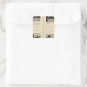 Albany, NY Quadratischer Aufkleber (Tasche)