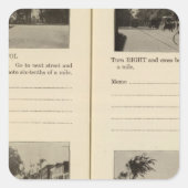 Albany, NY Quadratischer Aufkleber (Vorderseite)