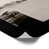 Albany NY Waterfront Foto 1909 Poster (Ecke)