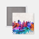 Albany Skyline Magnet (Vorderseite/Rückseite)