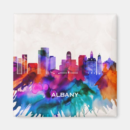 Albany Skyline Magnet (Vorne)