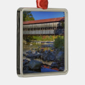 Albany überdachte Brücke über den Swift River, Whi Ornament Aus Metall (Rechts)