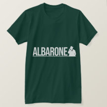 Albarone Gangster Silhouette Grafik - Weiß