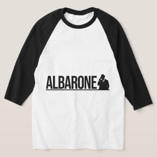 Albarone Gangster Silhouette Graphic - black  Hood T-Shirt (Ablage )