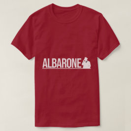 Albarone Gangster Silhouette Graphic - White T-Shirt