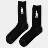 Albarone Gangster Silhouette Premium Crew Socks Socken (Linkes Detail)