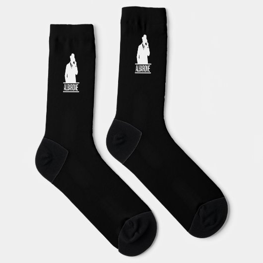 Albarone Gangster Silhouette Premium Crew Socks Socken (Rechts)
