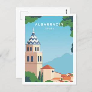 Albarracin Spanien Berühmte Sehenswürdigkeiten Postkarte