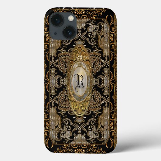 Albatronia Elegant Monogramm Case-Mate iPhone Hülle (Rückseite)