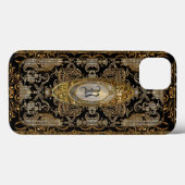 Albatronia Elegant Monogramm Case-Mate iPhone Hülle (Rückseite (Horizontal))