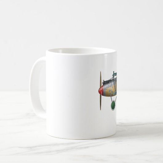 Albatros D.V. ww1 deutsches Kämpfer-Flugzeug Kaffeetasse (Vorderseite Links)