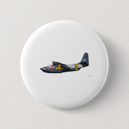 Albatros-Marine Grummans HU-16B Button (Vorderseite)