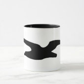 Albatros-Silhouette-Tasse Tasse (Zentrum)