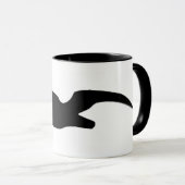 Albatros-Silhouette-Tasse Tasse (VorderseiteRechts)