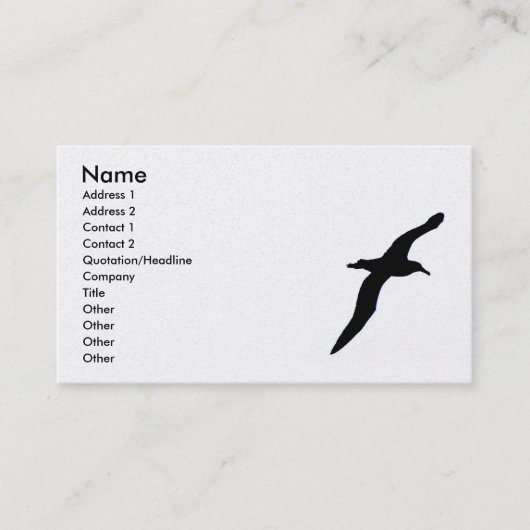 Albatros-Visitenkarte Visitenkarte (Vorderseite)