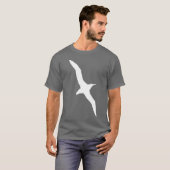 Albatros-Vogel-T - Shirt-Weiß T-Shirt (Vorne ganz)