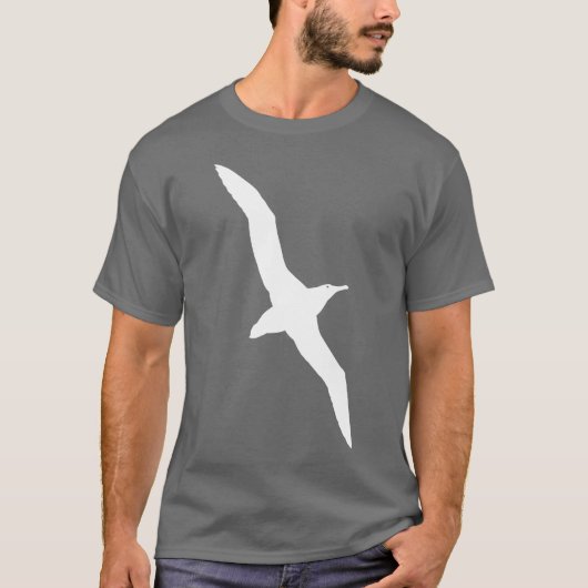 Albatros-Vogel-T - Shirt-Weiß T-Shirt (Vorderseite)