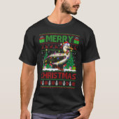 Albatross Bird Xmas Lights Ugly Albatross Christ T-Shirt (Vorderseite)